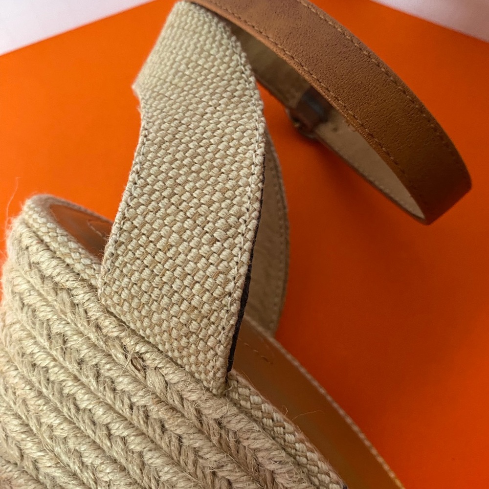 Style & Co Yellow Wedge Sandals - Picture 5 of 9